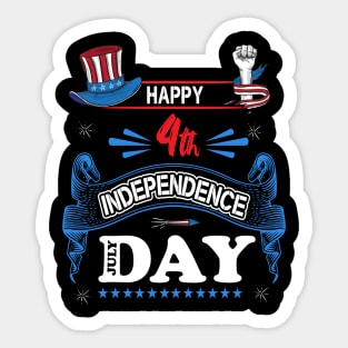 Happy 4th of July Independence Day Sticker